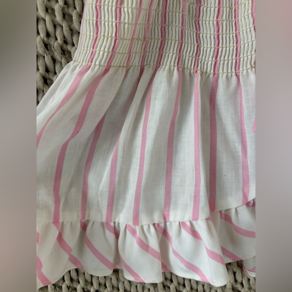 Pink Striped Kids Top with Bow - Picture 2 of 2